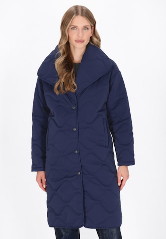 DreiMaster Vintage Between-seasons coat in Blue: front