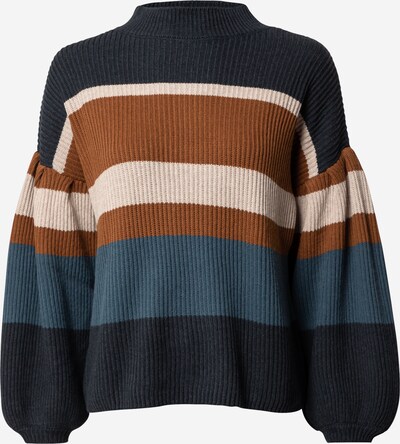Pulover 'RETTIE' Thought pe bej / albastru pastel / albastru închis / maro caramel, Vizualizare produs