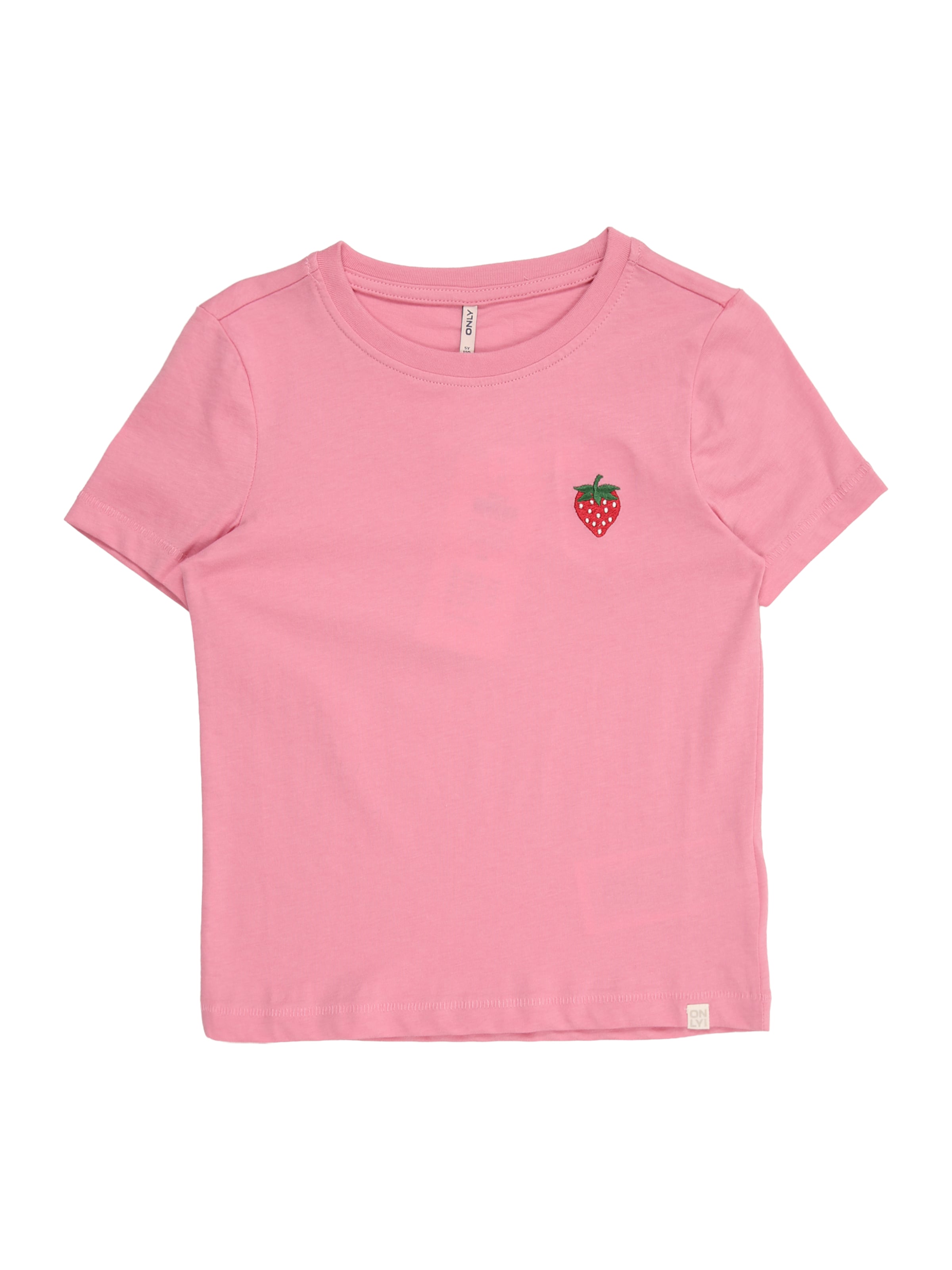 ONLY GIRLS Футболка 'KMGVEGA' в Ярко-розовый: спереди