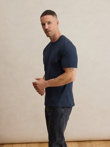 DAN FOX APPAREL Shirt 'Alwin' in Blue: front