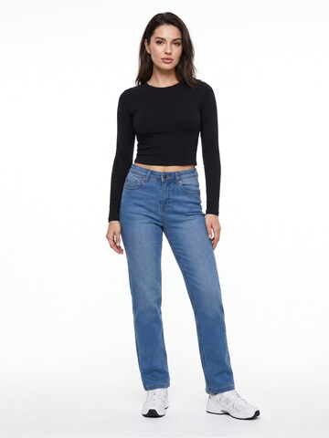 ESRA Regular Jeans 'Straight Leg Jeans aus extra weicher Baumwolle'‌‌ in Blau