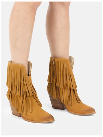 FELMINI Enkellaarsjes 'Monalisa F025' in Beige