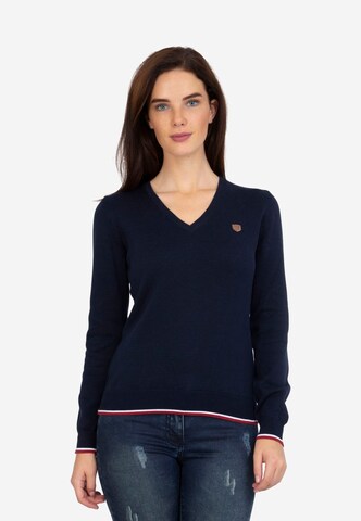 Sir Raymond Tailor Pullover 'Pergusars' in Blau: Vorderseite