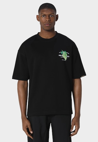T-Shirt 'Verde' Pas De Monaco en noir