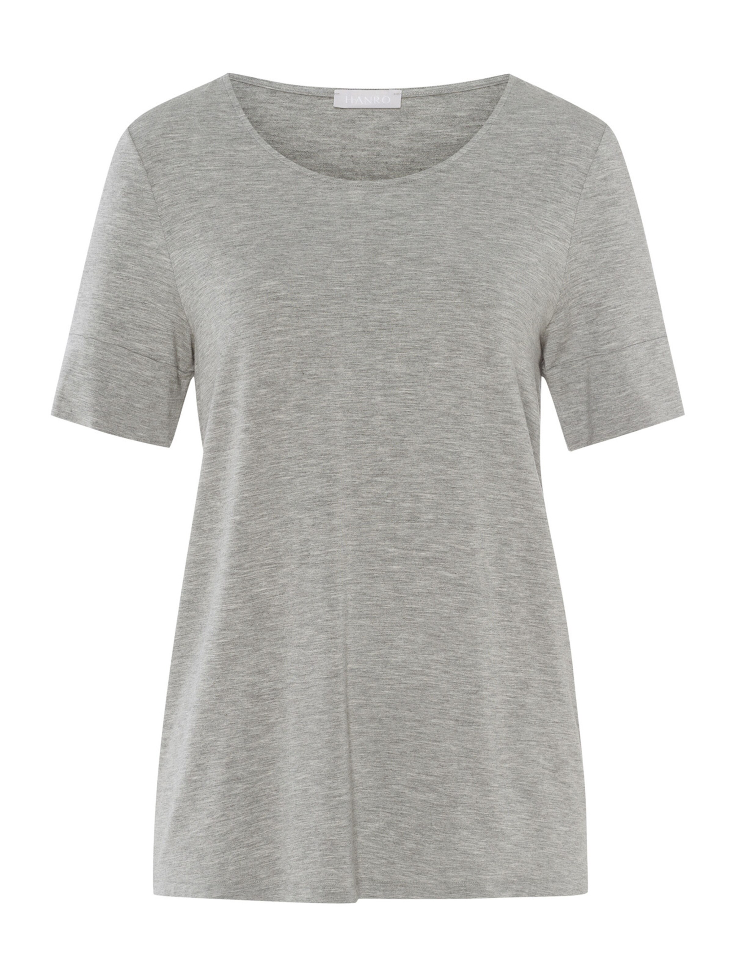 Hanro Pajama shirt ' Natural Elegance ' in Grey: front