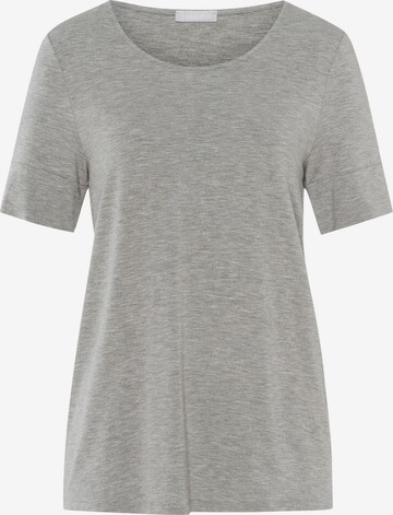 Hanro Pajama Shirt ' Natural Elegance ' in Grey: front