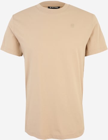 T-Shirt G-STAR en beige : devant