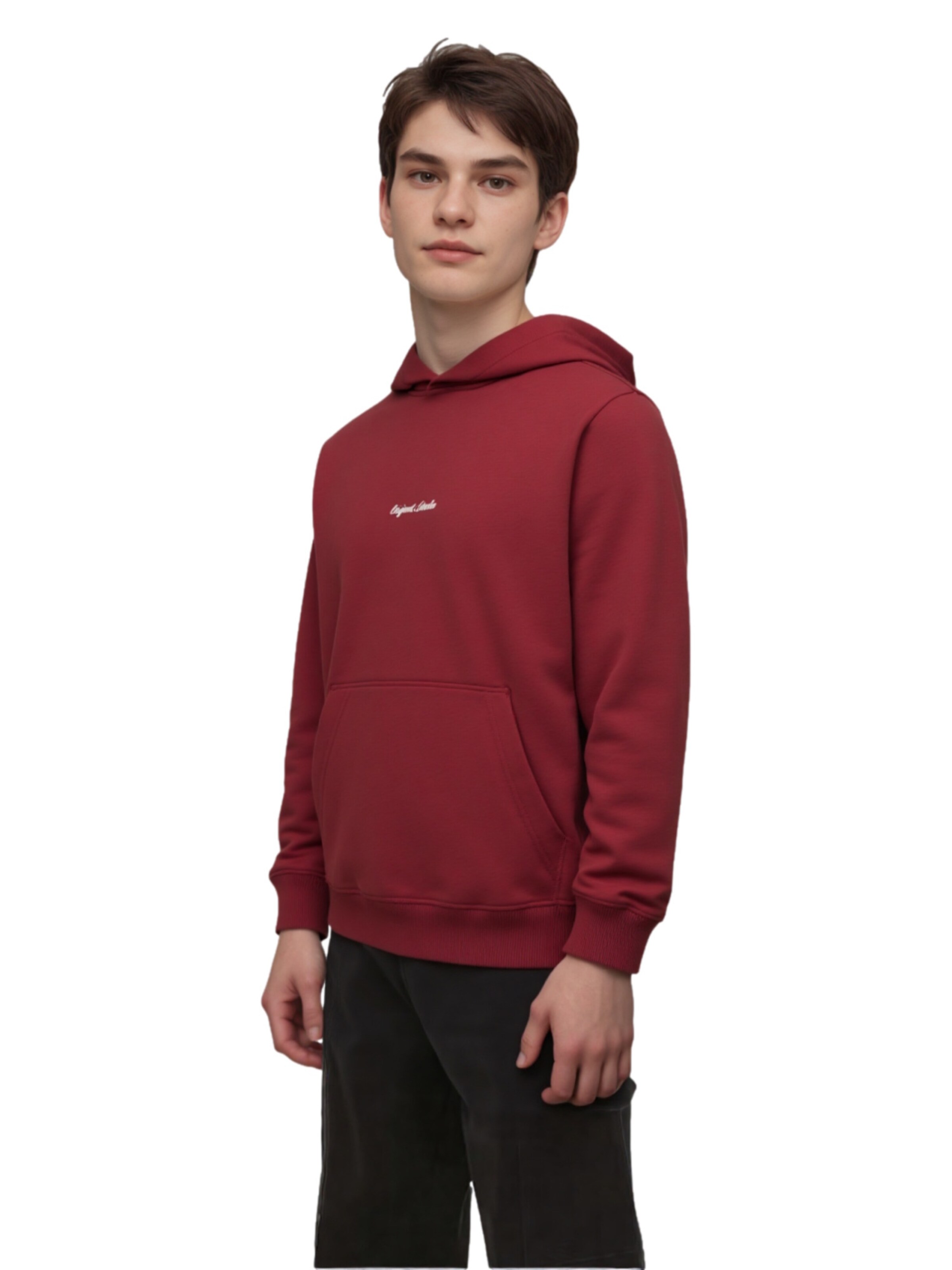 Jack & Jones Junior - Sudadera 'Norrebro' en rojo: frente