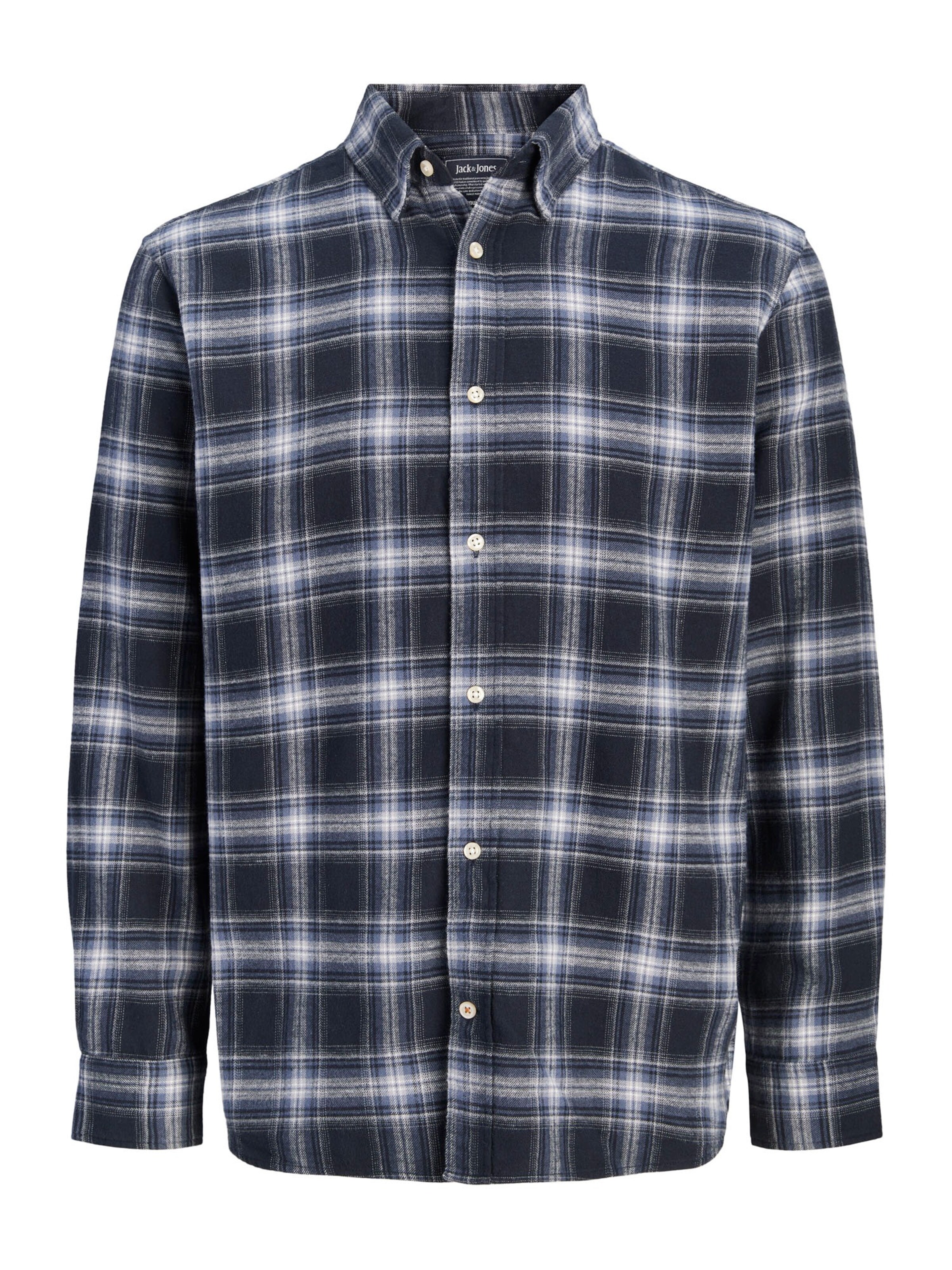 JACK & JONES Regular fit Button Up Shirt 'JJEFIELD' in Blue: front