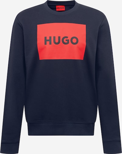 HUGO Red Sweatshirt 'Duragol222' i marineblå / rød, Produktvisning