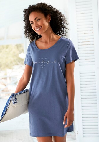 VIVANCE Nightgown 'Dreams' in Blue: front