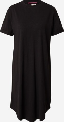 Robe oversize QS en noir : devant