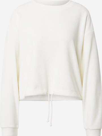 Sweat-shirt Karo Kauer en beige : devant