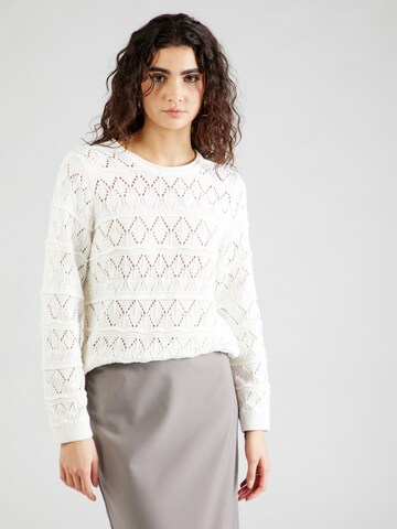 Pullover di OBJECT in bianco: frontale