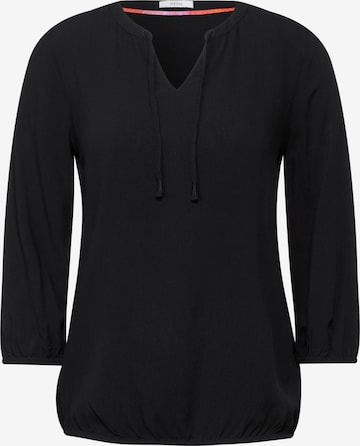 CECIL Blouse 'Dobby' in Black: front