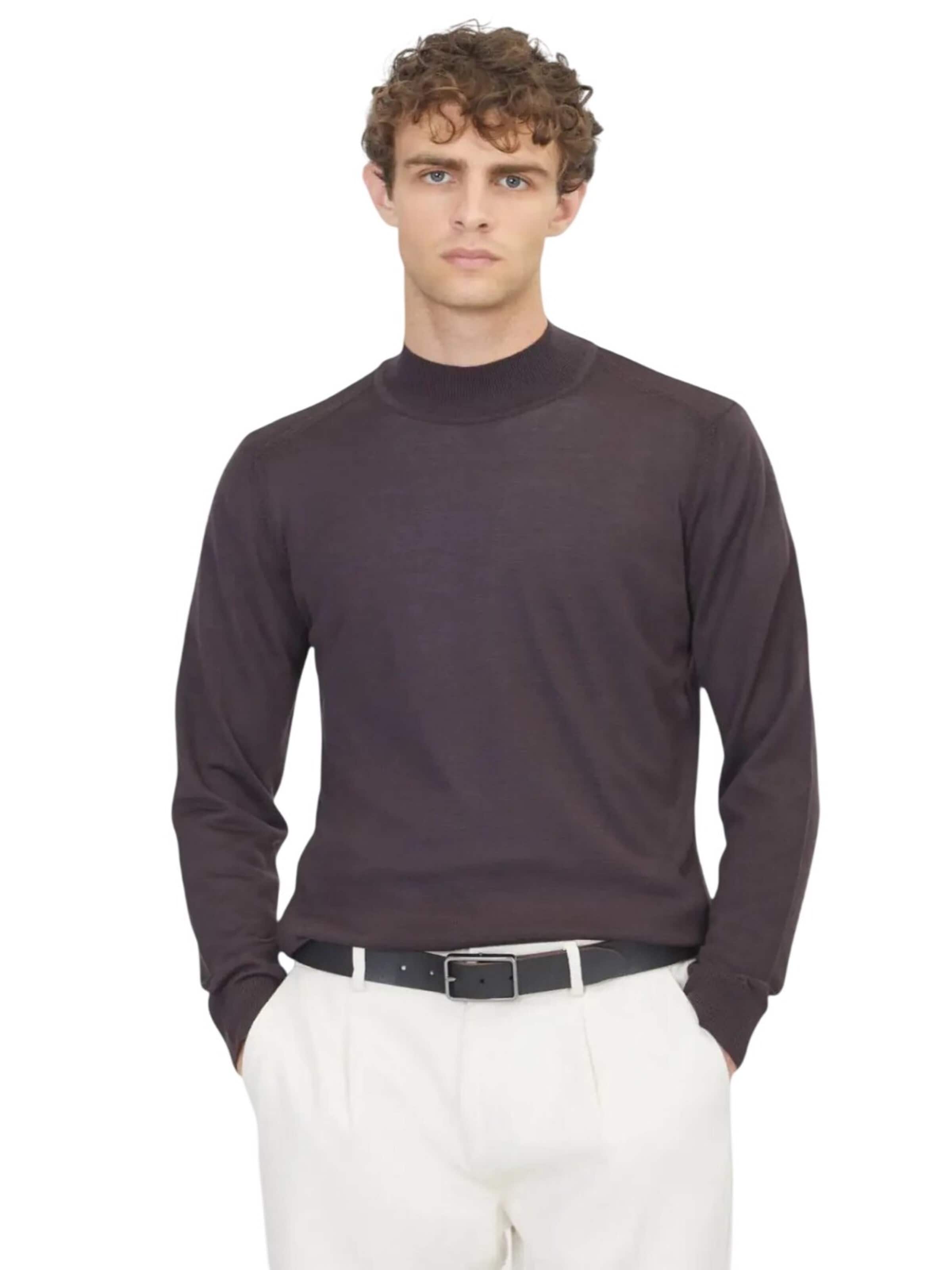 Ramsey Knit Cardigan in Purple