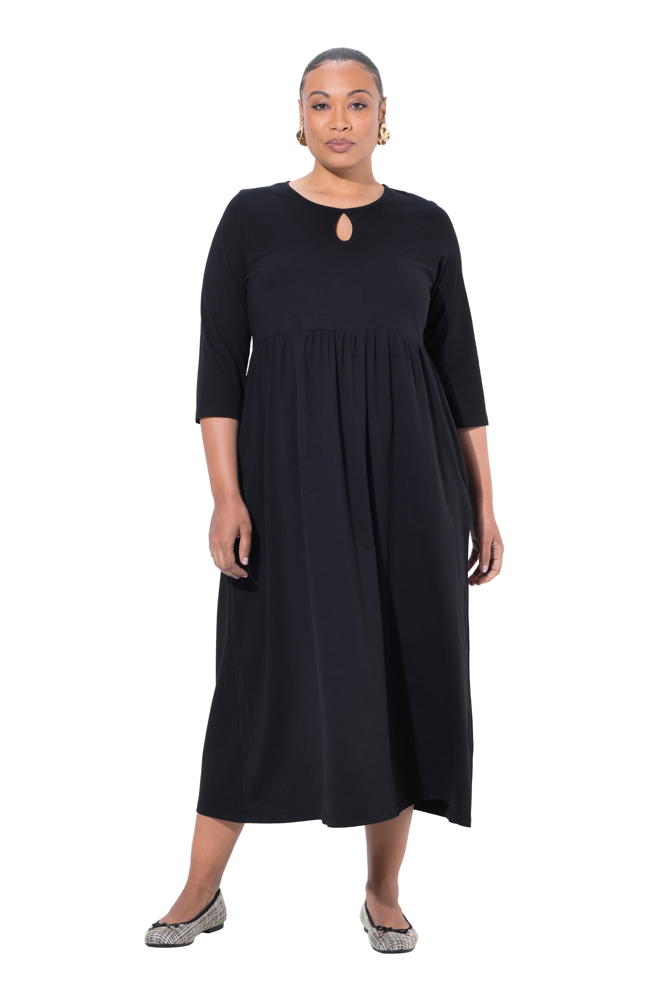 Ulla Popken Dress in Black: front