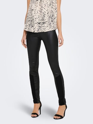 ONLY Skinny Leggings 'Claremont' in Zwart: voorkant