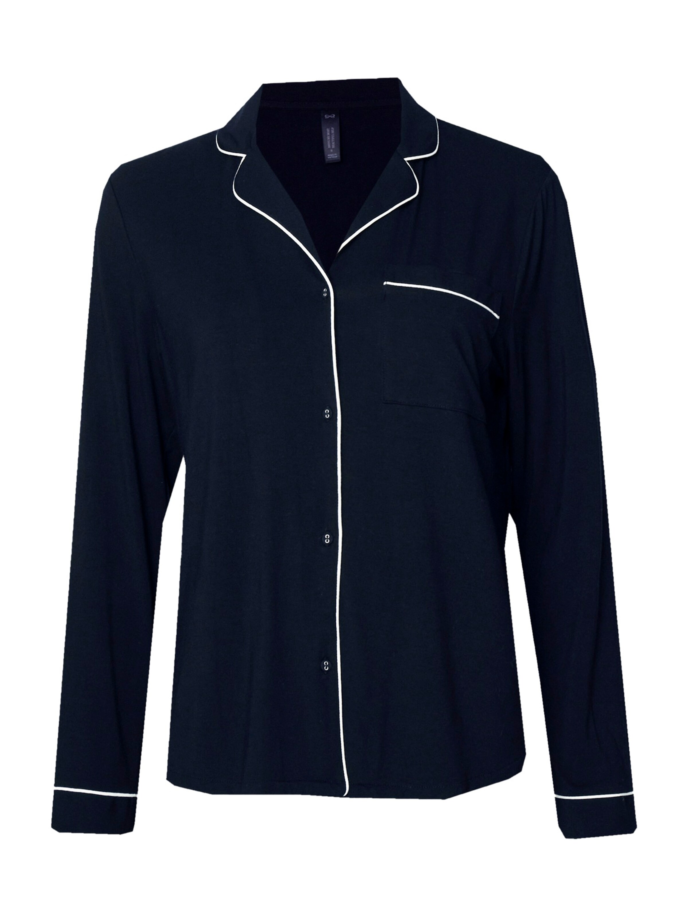 Hunkemöller Slaapshirt 'Essential' in Zwart: voorkant