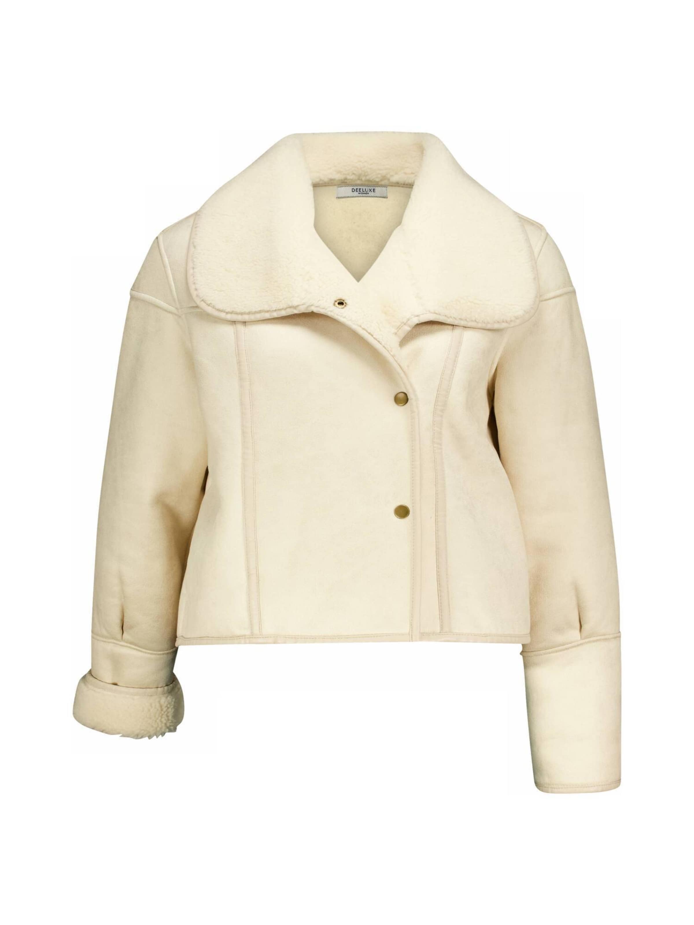 Veste mi-saison Deeluxe en blanc : devant