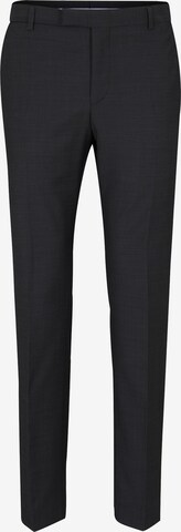 STRELLSON Slim fit Pleated Pants 'Mercer' in Blue: front