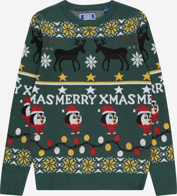 Jack & Jones Junior Sweater 'HOHO' in Green: front