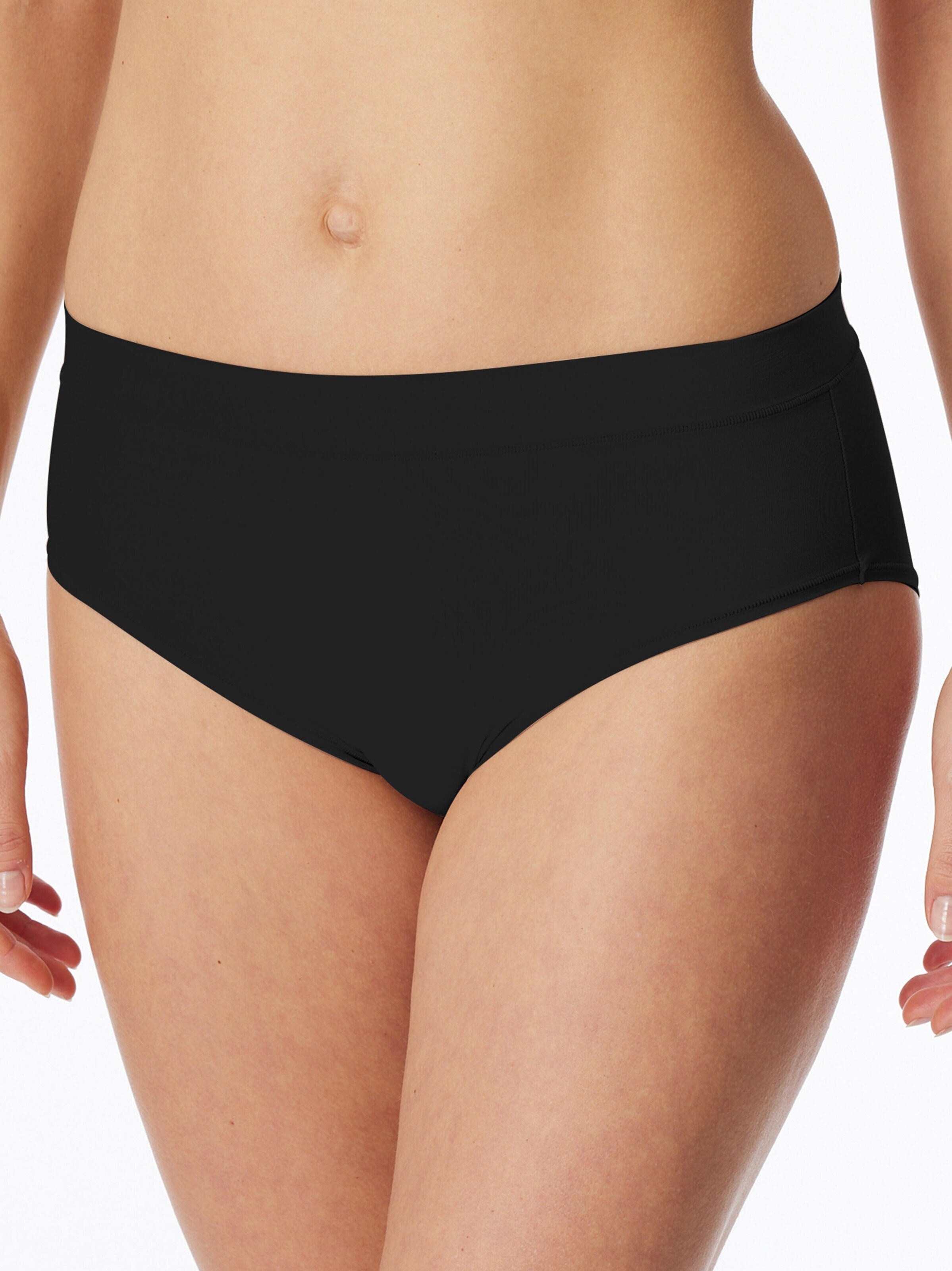 SCHIESSER Broekje ' Retro Pants Unique Micro ' in Zwart: voorkant