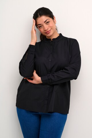 KAFFE CURVE Blouse 'Adi' in Black