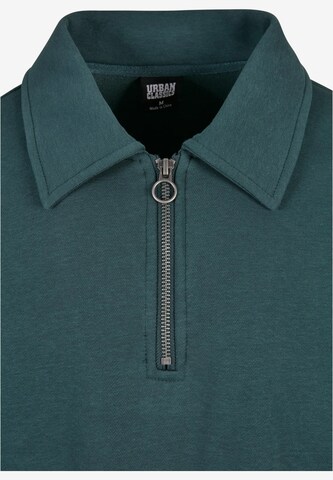 Sweat-shirt 'Collar Crew' Urban Classics en vert