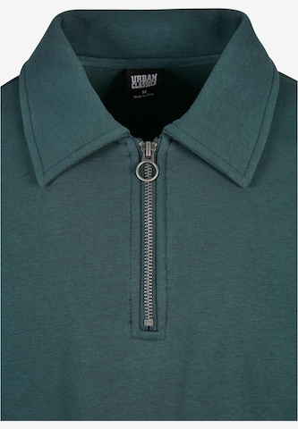 Urban Classics - Sweatshirt 'Collar Crew' em verde