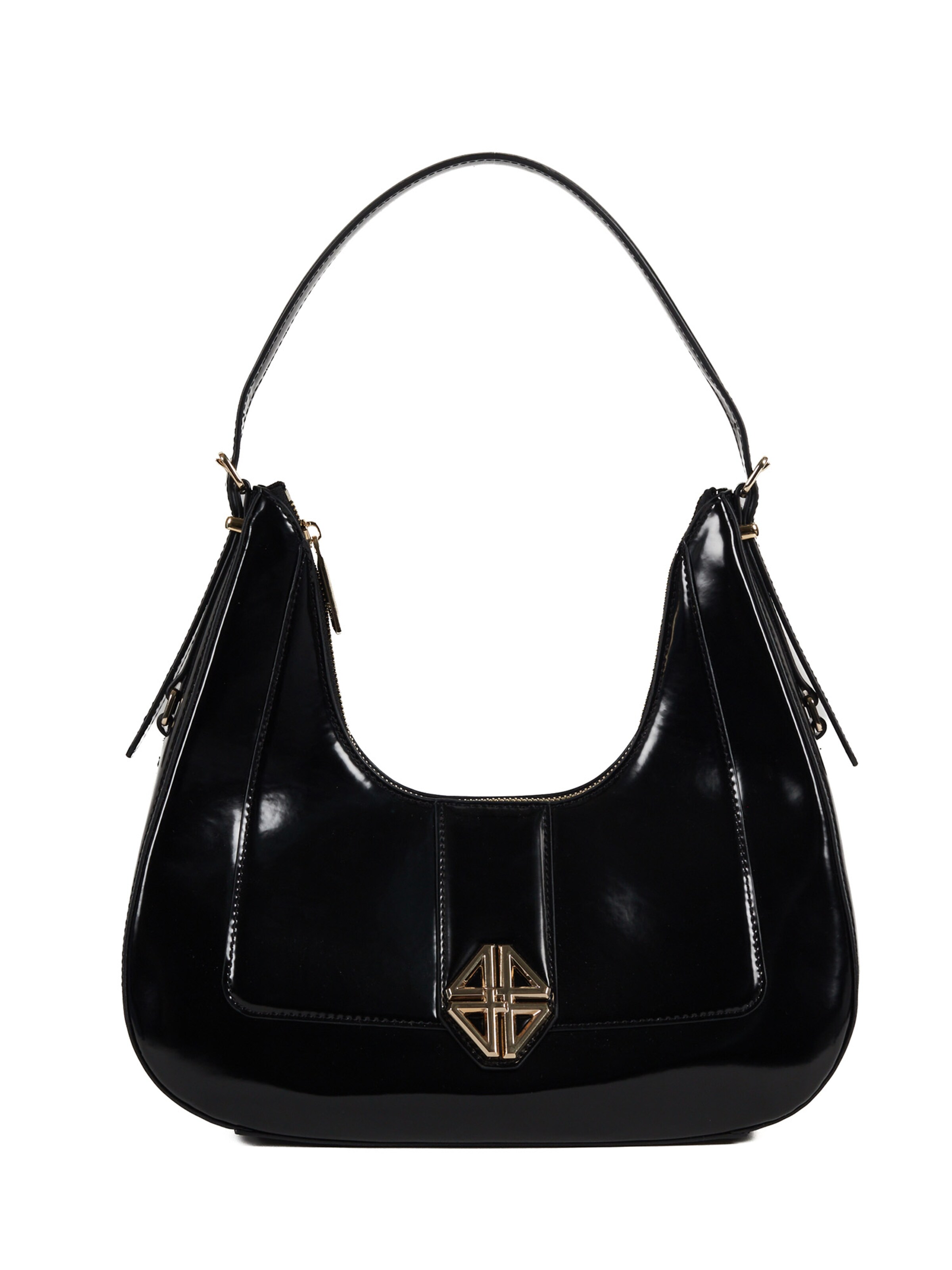 Borsa a mano di 4US PACIOTTI in nero: frontale