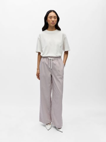 Loosefit Pantalon 'OBJEtsy' OBJECT en blanc