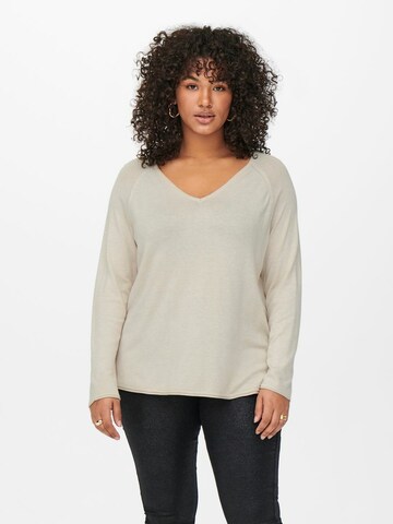 Pullover di ONLY Carmakoma in beige