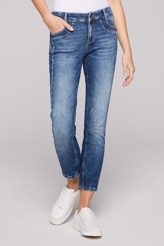 Soccx Regular Jeans in Blue: front