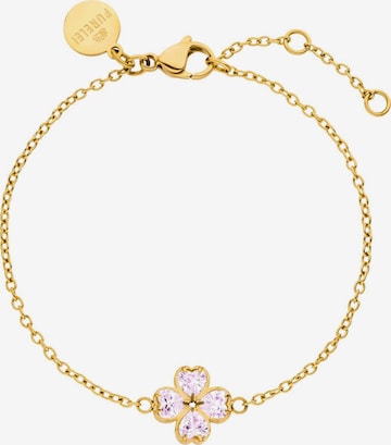 PURELEI - Pulseira 'Cuore Rosé' em ouro: frente