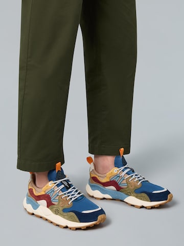 Baskets basses 'YAMANO 3 MAN' Flower Mountain en bleu : devant