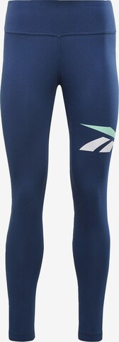 Reebok Sport Športové nohavice 'Vector' - Modrá: predná strana