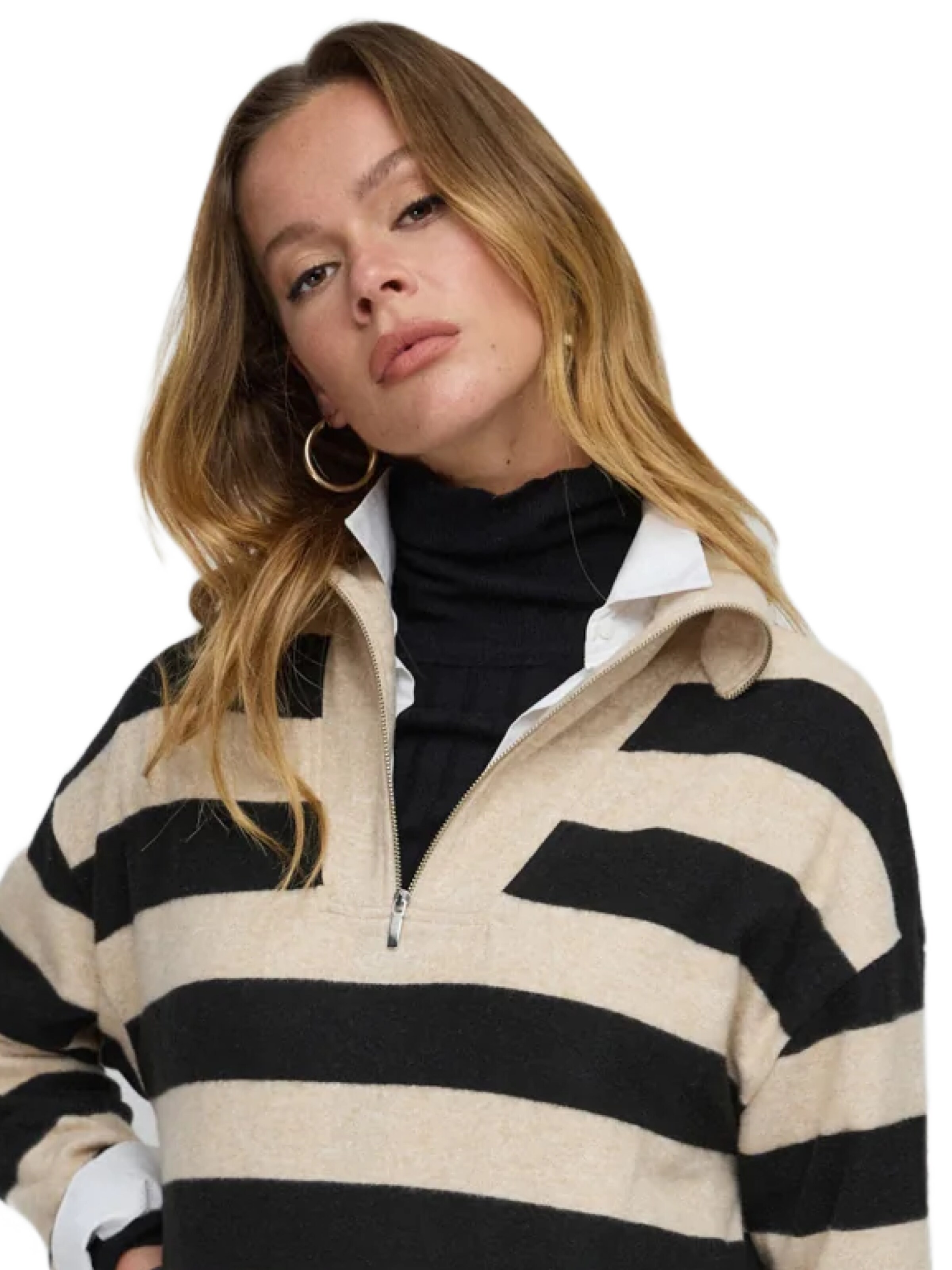 No Matter What Strickkleid in Beige