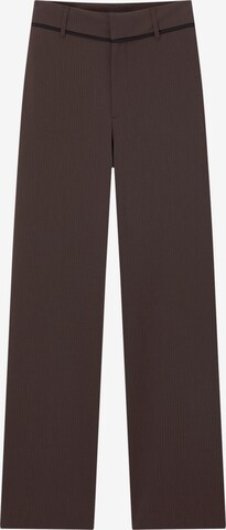 Pull&Bear Boot cut Trousers in Brown: front
