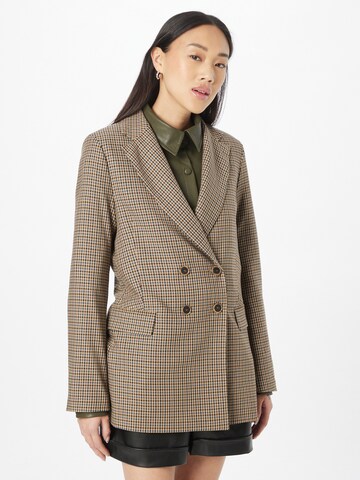 Claire Blazer 'Emory' in Brown: front