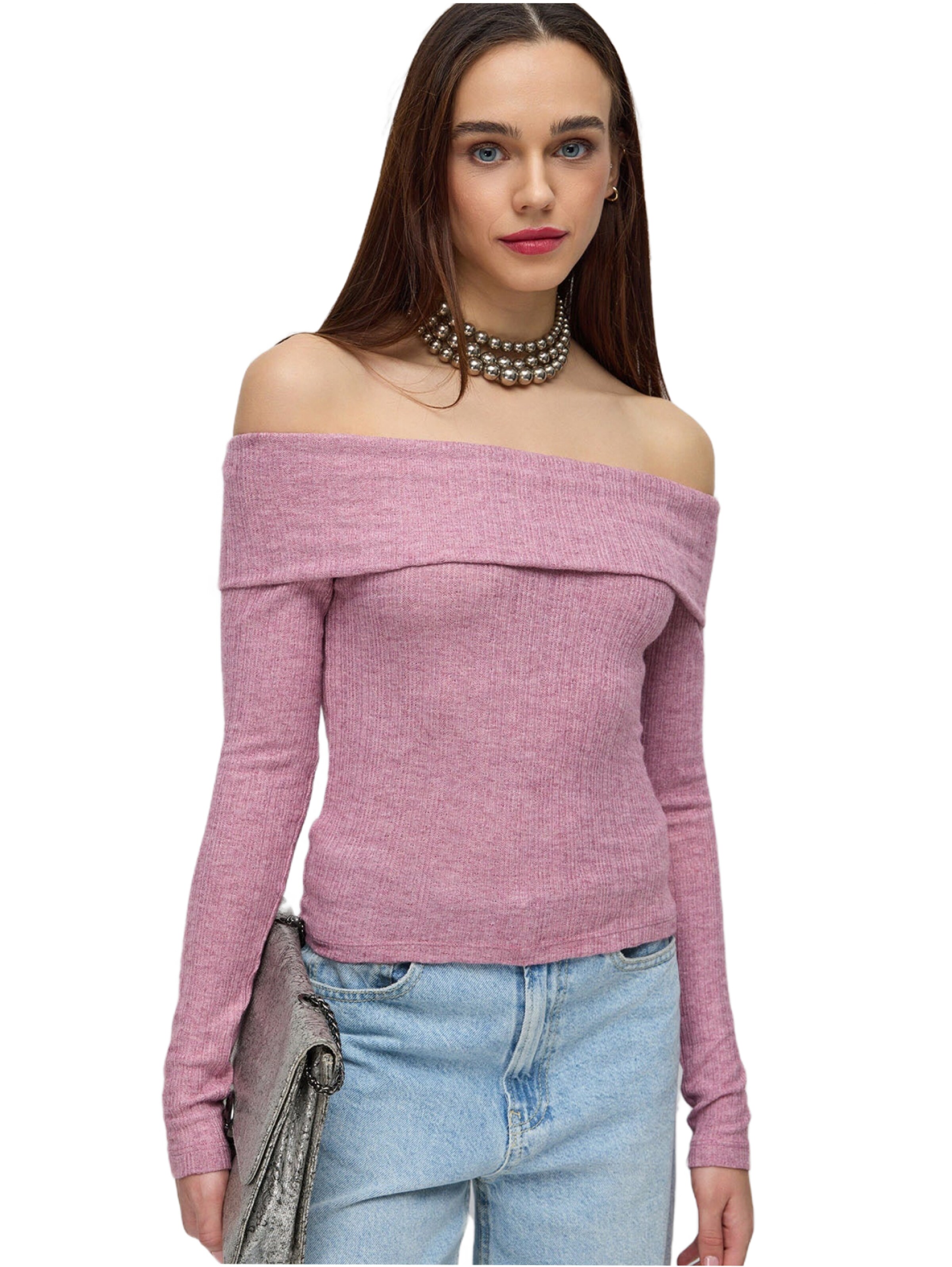 No Matter What Shirt in Roze: voorkant