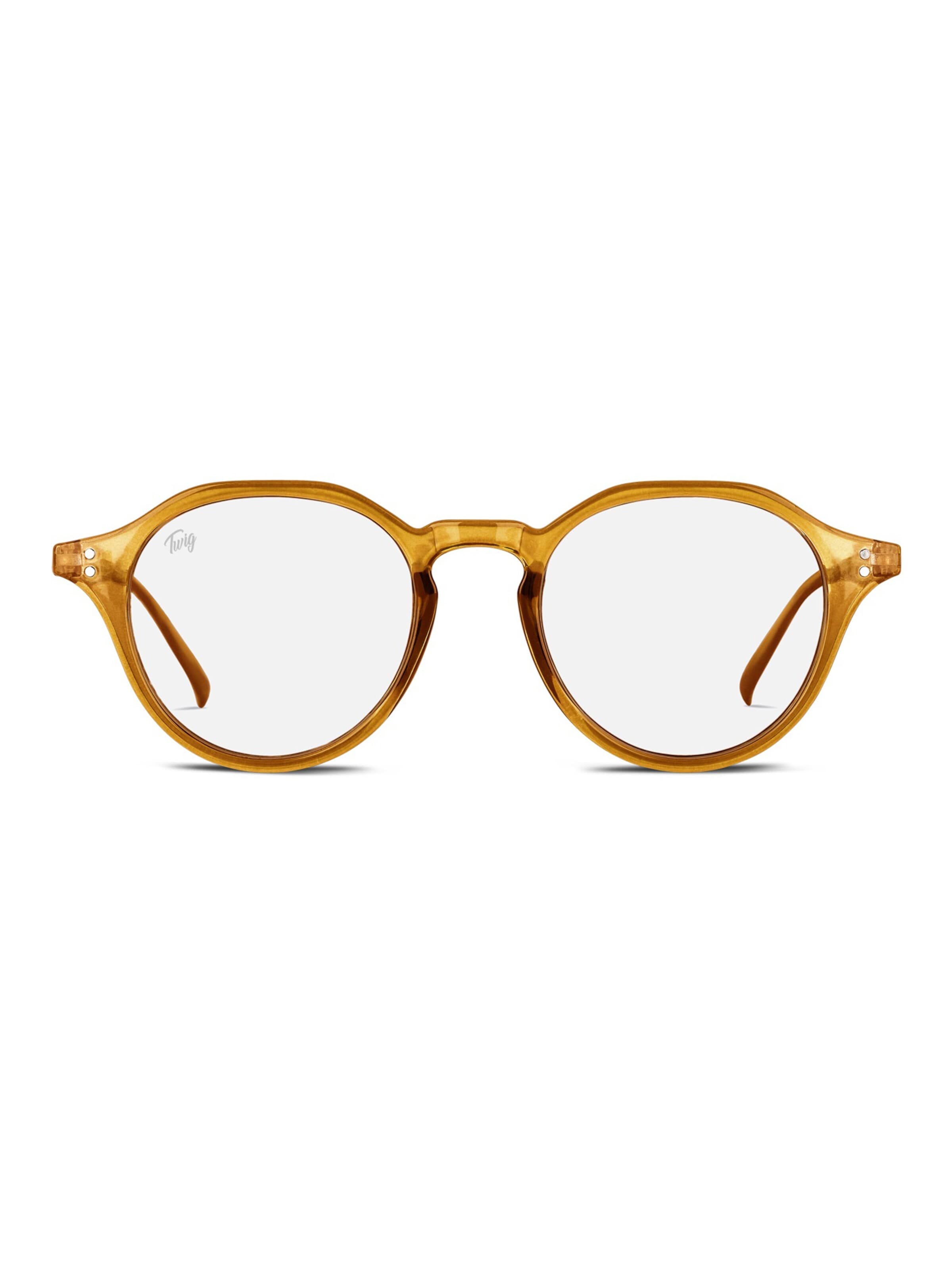 Occhiali 'Langevin BlueLight' di TWIG Concept Milano in giallo: frontale