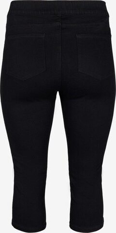 Zizzi Slimfit Jeans i sort