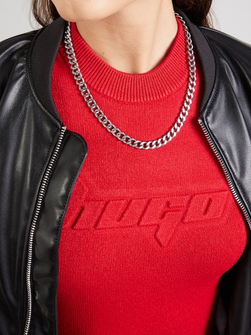 Robes en maille 'Sbloggy_B' HUGO en rouge
