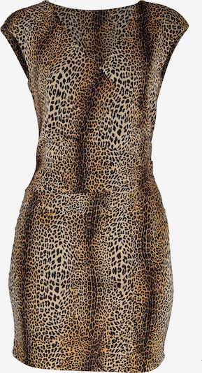 TOOche Kleid in cognac / schwarz / weiß, Produktansicht