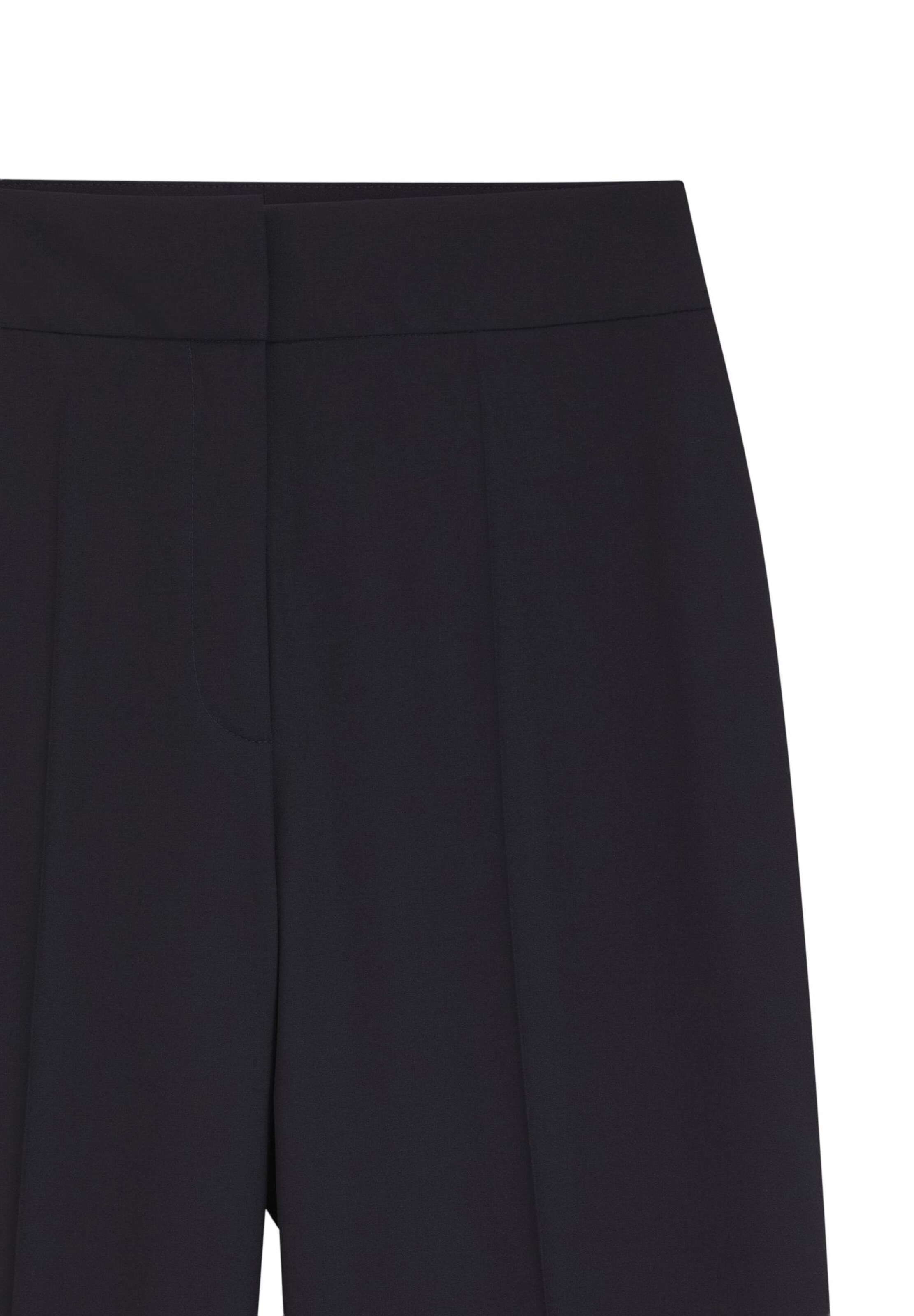 HUGO Wide leg Trousers with creases in Black