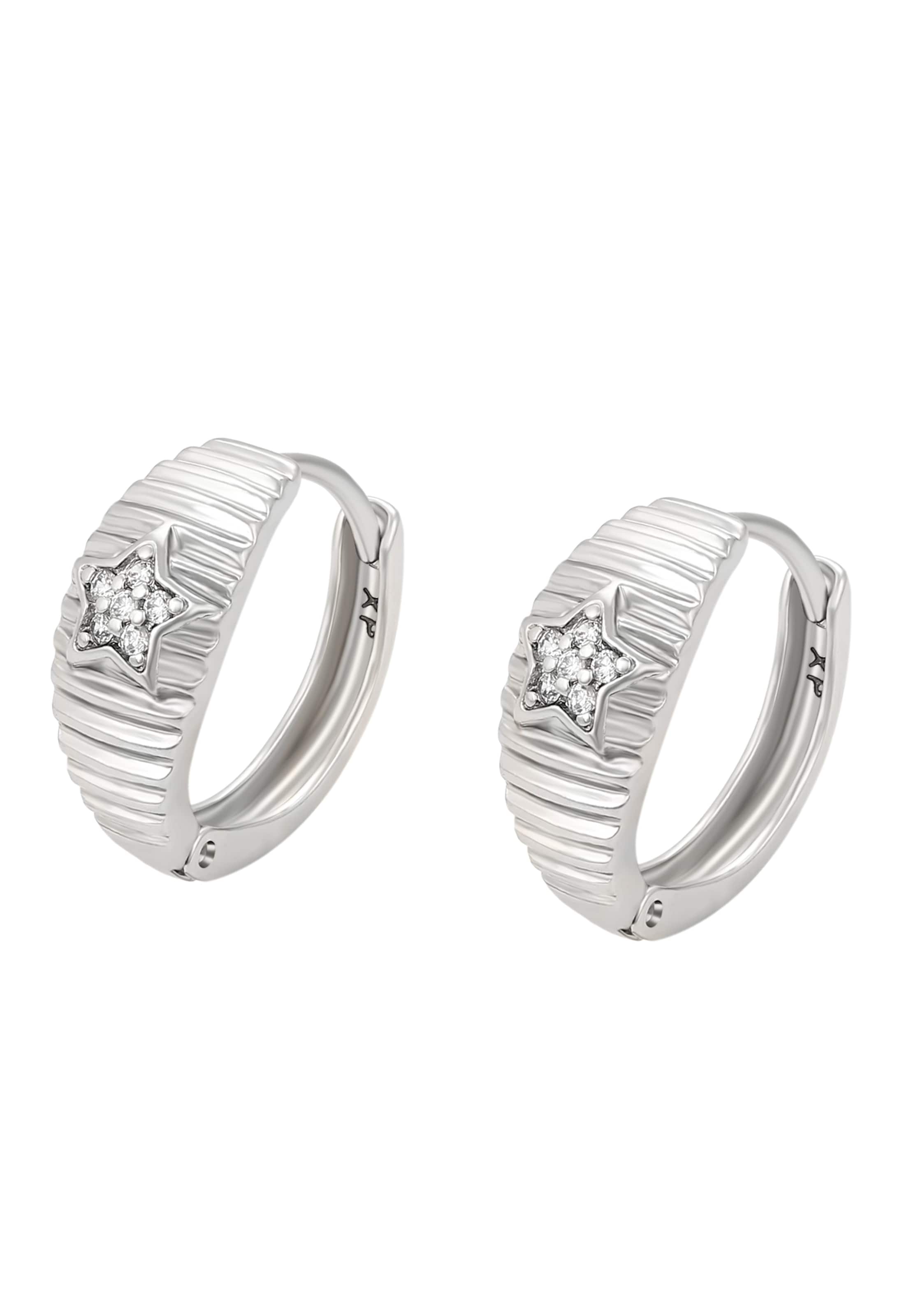 faina Earrings in Silver: front