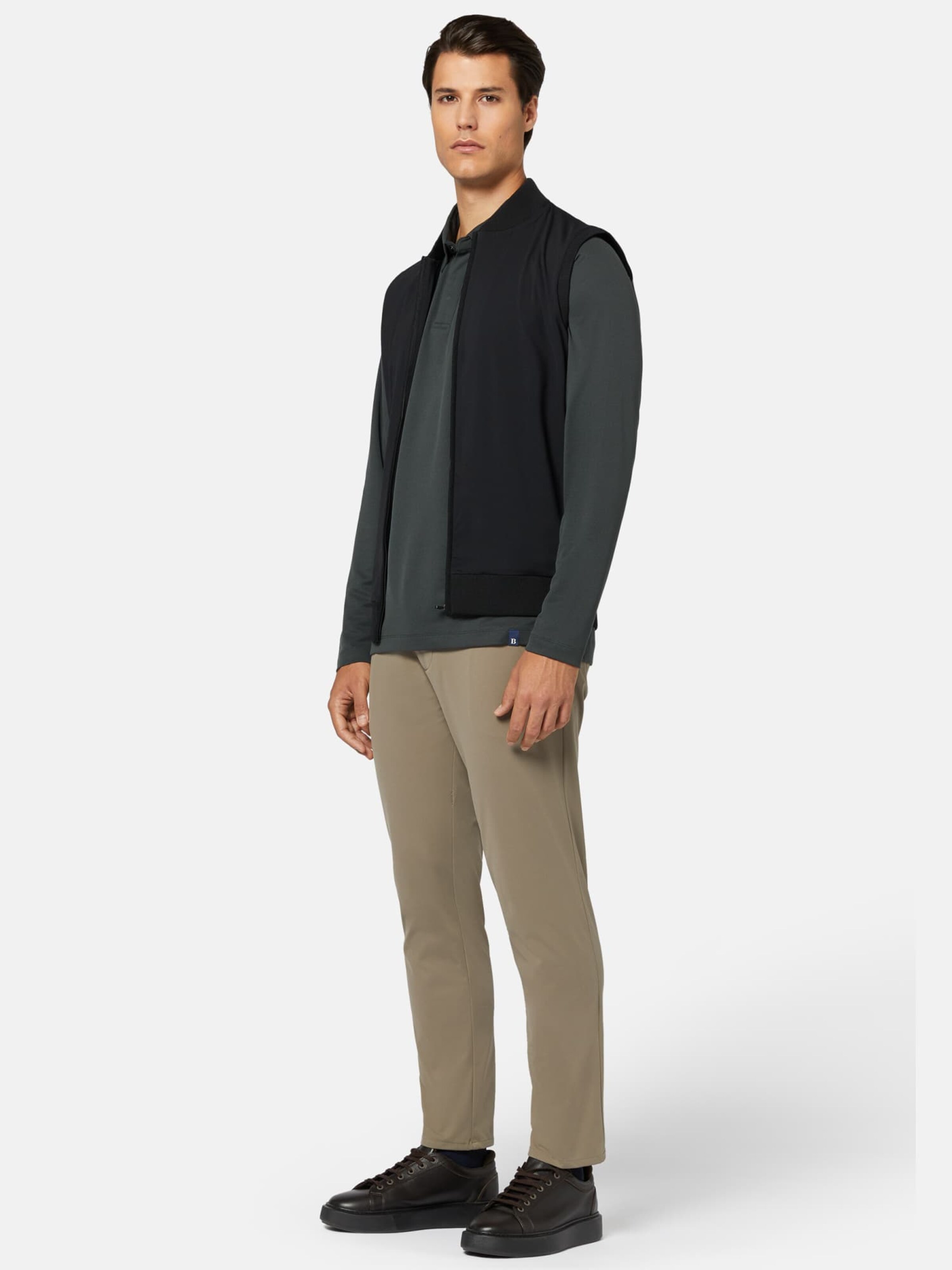 Männer Jacken Boggi Milano Weste in Schwarz - JF41973 Männer Jacken Boggi Milano Weste in Schwarz - JF41973