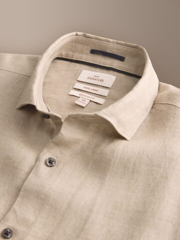 Next Regular Fit Hemd in Beige