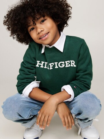 TOMMY HILFIGER Pullover in Grün